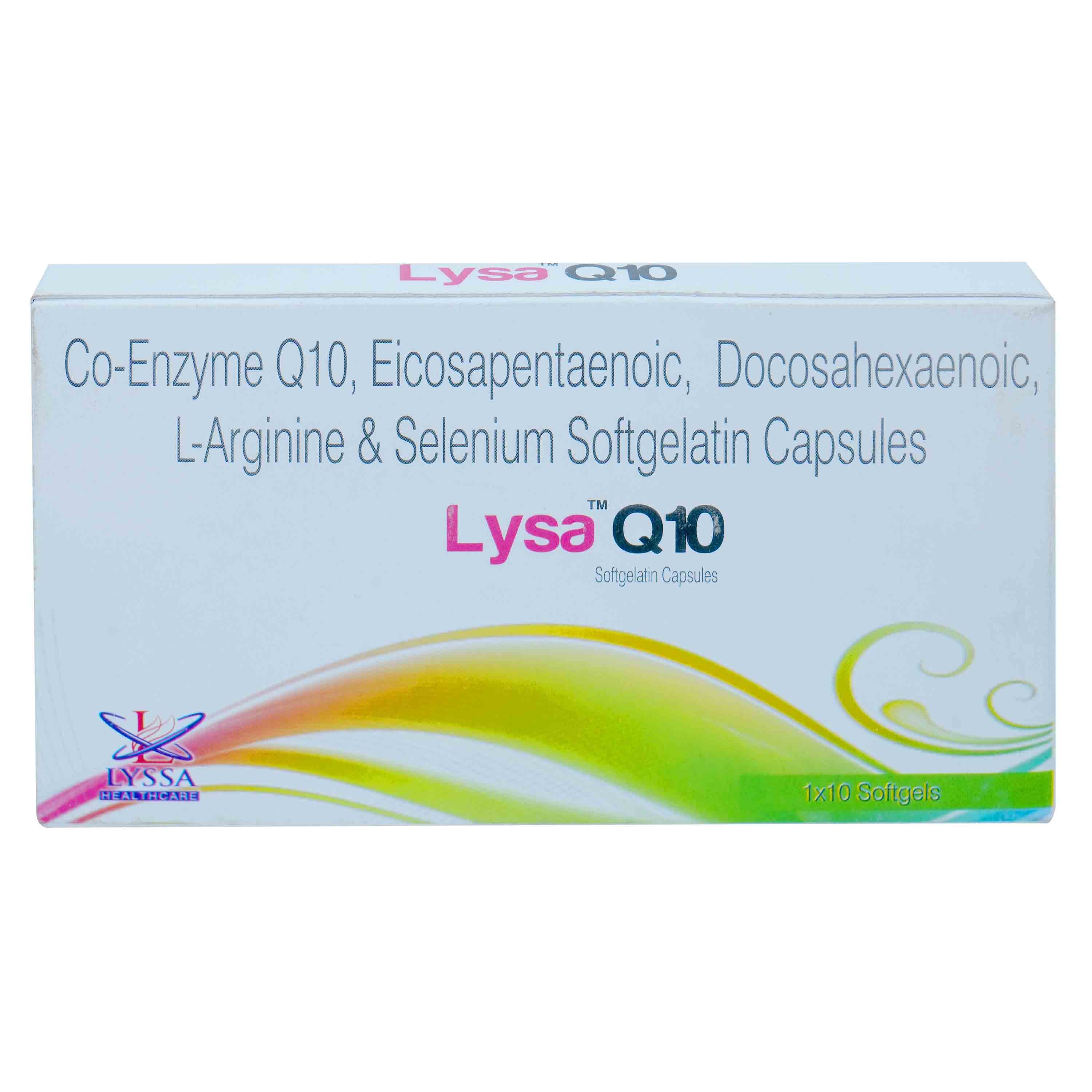 Lysa Q10 Soft Gelatin Capsule 10's, Pack of 10 CAPSULES Lysa Q10 Soft Gelatin Capsule 10's, Pack of 10 CAPSULES
