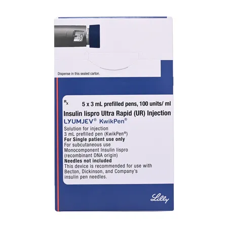 Lyumjev Kwikpen 100IU Prefilled Pen 3 ml
