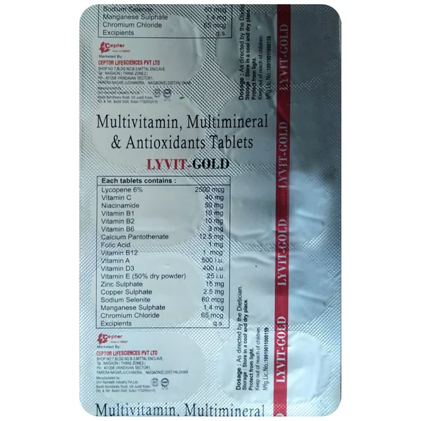 Lyvit-Gold Tablet 10's