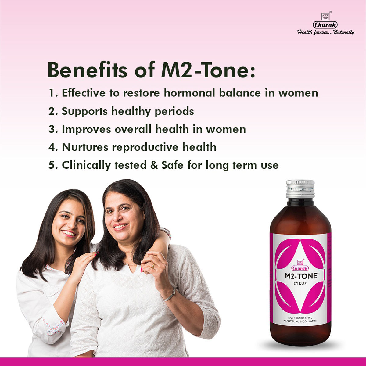 Buy Charak M2-Tone Syrup, 200 ml | 19 Minutes Delivery | Apollo Pharmacy