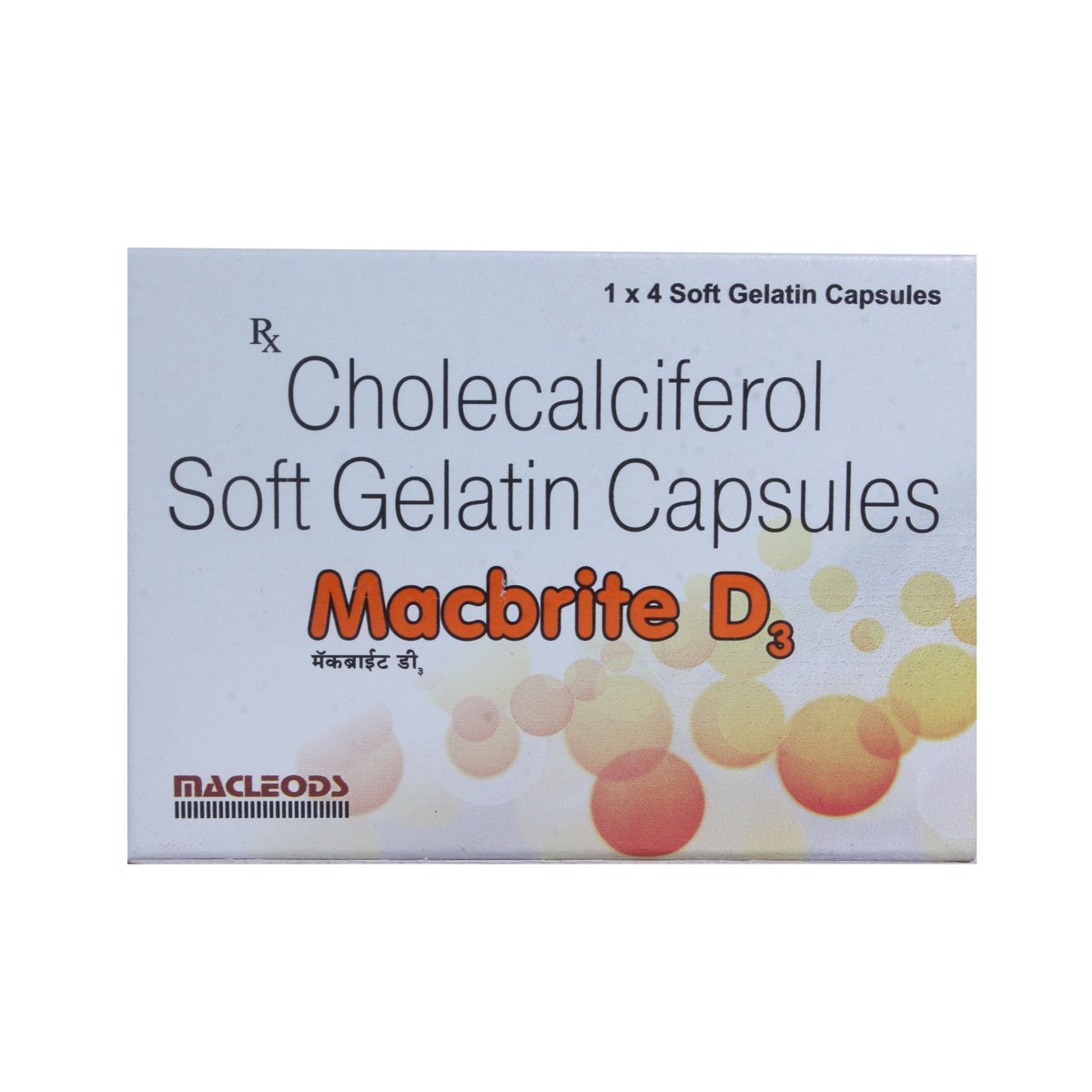 Macbrite D3 Capsule 4's, Pack of 4 Macbrite D3 Capsule 4's, Pack of 4