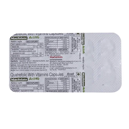 Macfolate Active Softgel Capsule 10's