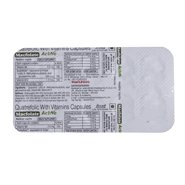 Macfolate Active Softgel Capsule 10's
