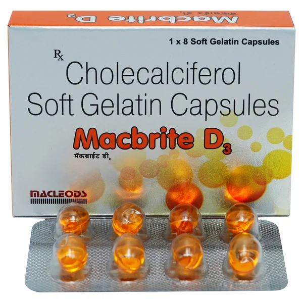 Macbrite D3 Softgel Capsule 8's
