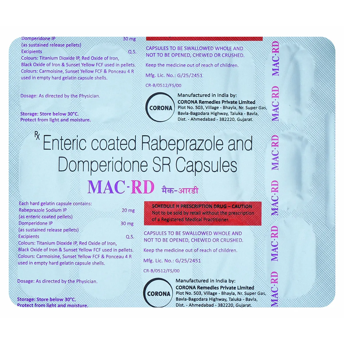 Mac-RD Capsule 15's Uses, Side Effects, Price Apollo Pharmacy - Main Image