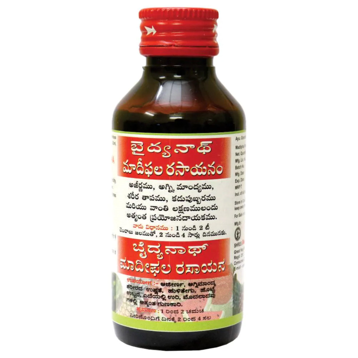 Baidyanath Madiphal Rasaynam, 100 ml, Pack of 1 Baidyanath Madiphal Rasaynam, 100 ml, Pack of 1