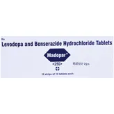 Madopar 250 Tablet 10's, Pack of 10 TABLETS