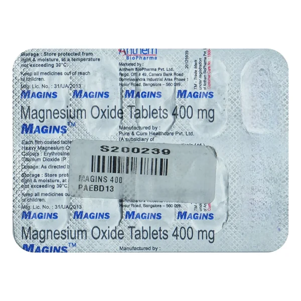 Magins Tablet 10's, Pack of 10 TabletS