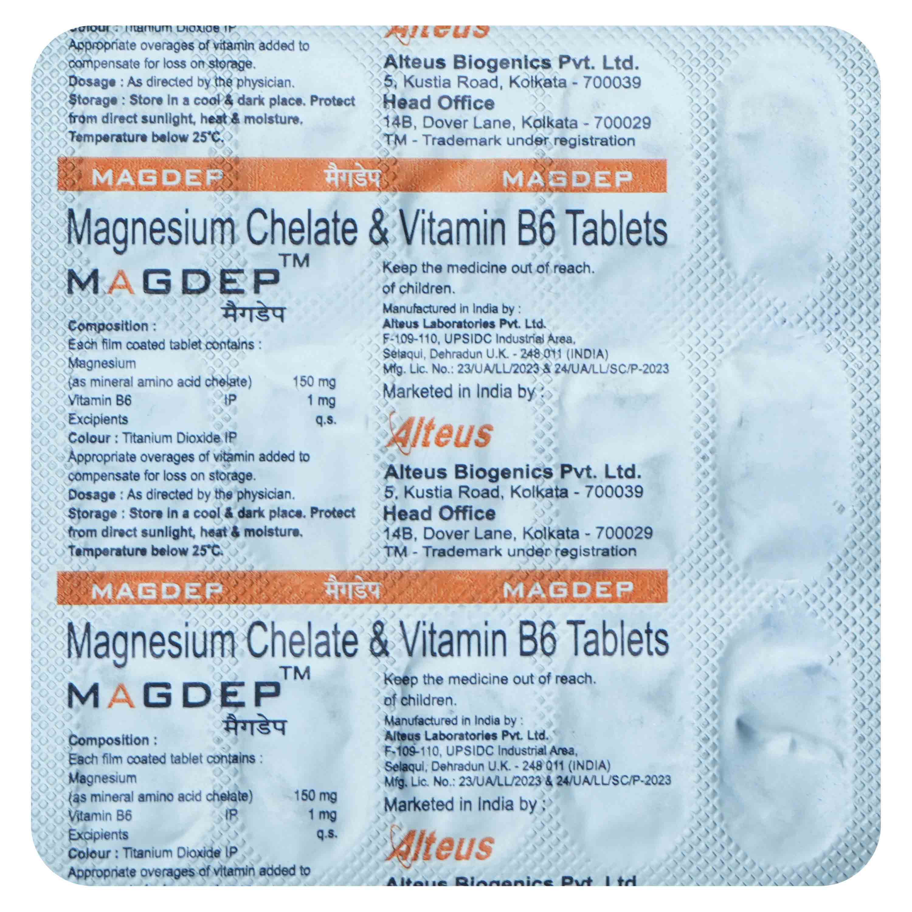 Buy Magdep Tablet 15's Online