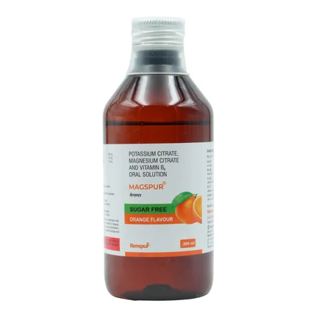Magspur Sugar Free Orange Flavour Oral Solution 200 ml