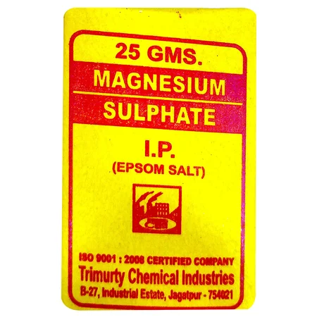 Trimurty Magnesium Sulphate Epsom Salt, 25 gm