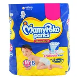 MamyPoko Standard Diaper Pants Medium, 8 Count, Pack of 1