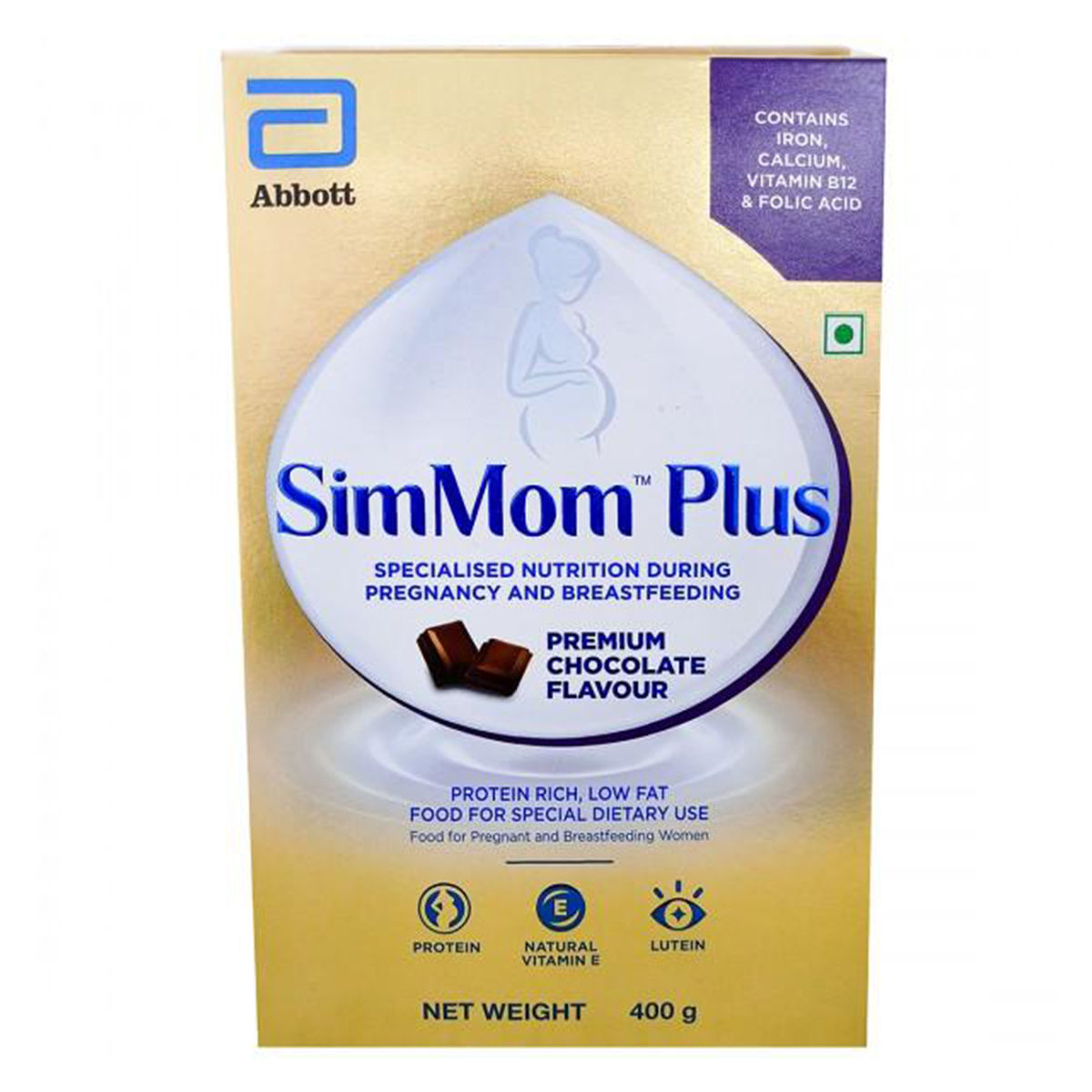 Buy Simmom Plus Premium Chocolate Flavour Powder, 400 gm Refill Pack Online