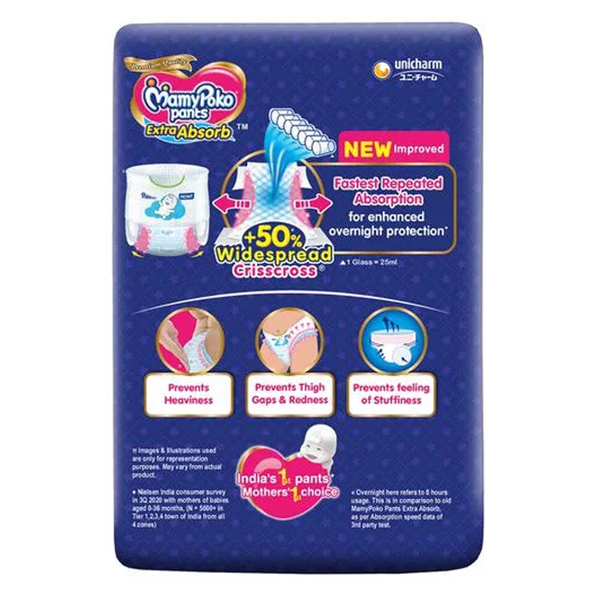 Buy bb Combo MAMYPOKO Pants Style Diapers  Medium 74pcs  Santoor Baby  Soap 3x75 gm Online at Best Price of Rs 1104  bigbasket