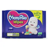 MamyPoko Wipes with Green Tea Essence, 50 Count, Pack of 1