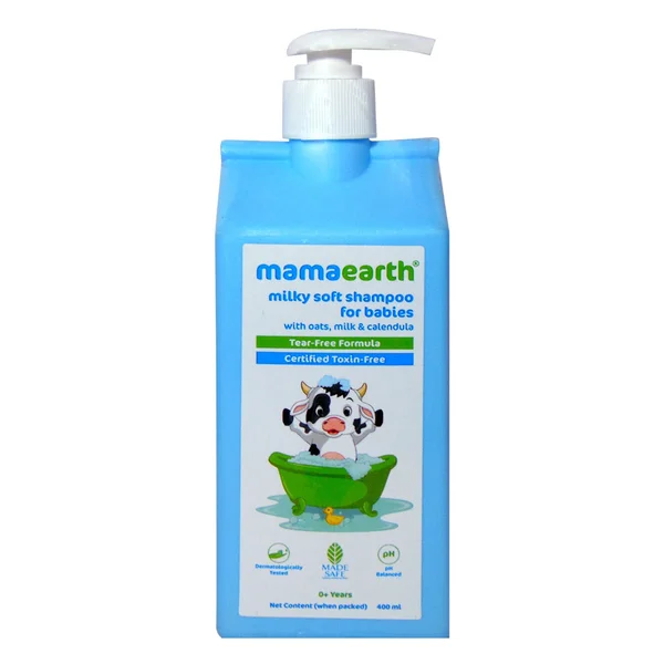 Mamaearth Milky Soft Shampoo For Babies, 0-5Yrs, 400 ml, Pack of 1