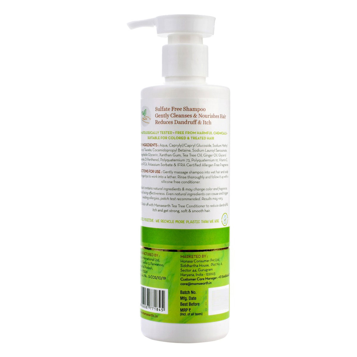 Mamaearth Tea Tree & Ginger Oil Shampoo, 250 ml, Pack of 1 Mamaearth Tea Tree & Ginger Oil Shampoo, 250 ml, Pack of 1