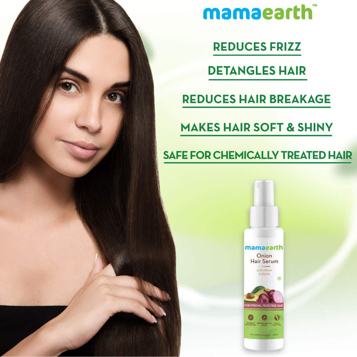 Mamaearth Onion & Biotin Hair Serum, 100 ml, Pack of 1 Mamaearth Onion & Biotin Hair Serum, 100 ml, Pack of 1