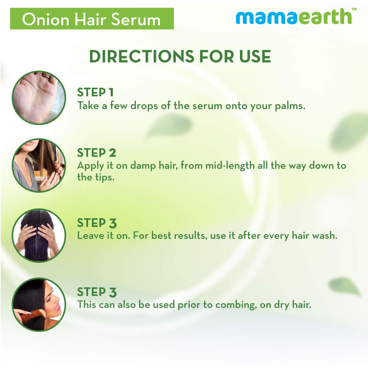 Mamaearth Onion & Biotin Hair Serum, 100 ml, Pack of 1 Mamaearth Onion & Biotin Hair Serum, 100 ml, Pack of 1