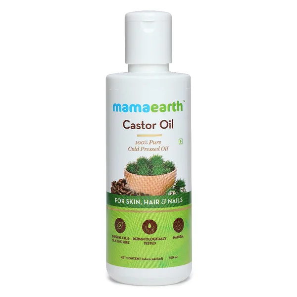 Mamaearth 100% Pure Cold Pressed Castor Oil, 150 ml, Pack of 1
