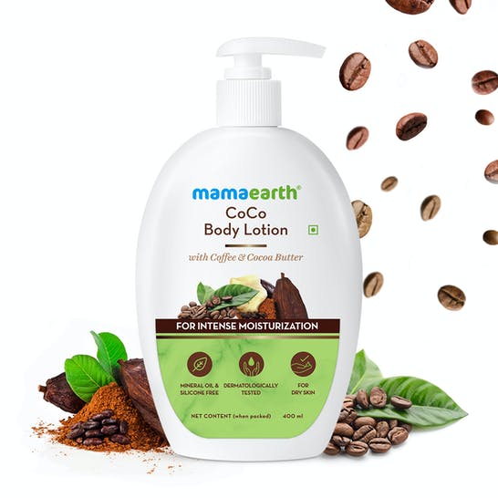 Mamaearth CoCo Intense Moisturization Body Lotion 400 ml | With Coffee & Coco Butter | For Intense Moisturization | No Greasy Formula | For Dry Skin, Pack of 1 Mamaearth CoCo Intense Moisturization Body Lotion 400 ml | With Coffee & Coco Butter | For Intense Moisturization | No Greasy Formula | For Dry Skin, Pack of 1