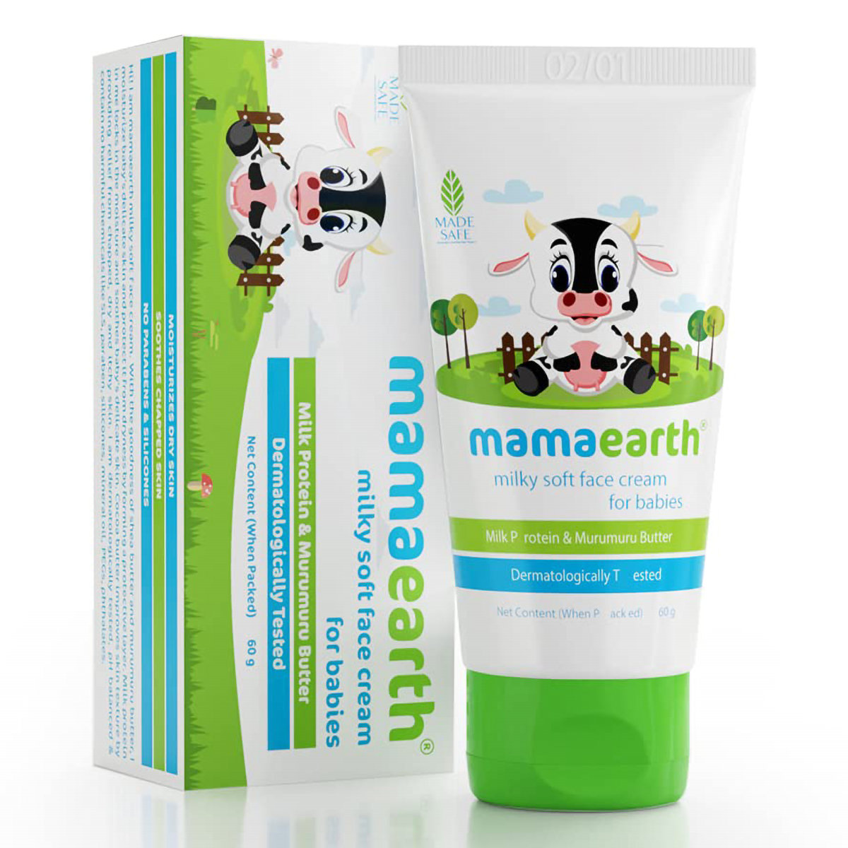 Mamaearth Milky Soft Face Cream For Babies, 60 gm, Pack of 1 Mamaearth Milky Soft Face Cream For Babies, 60 gm, Pack of 1