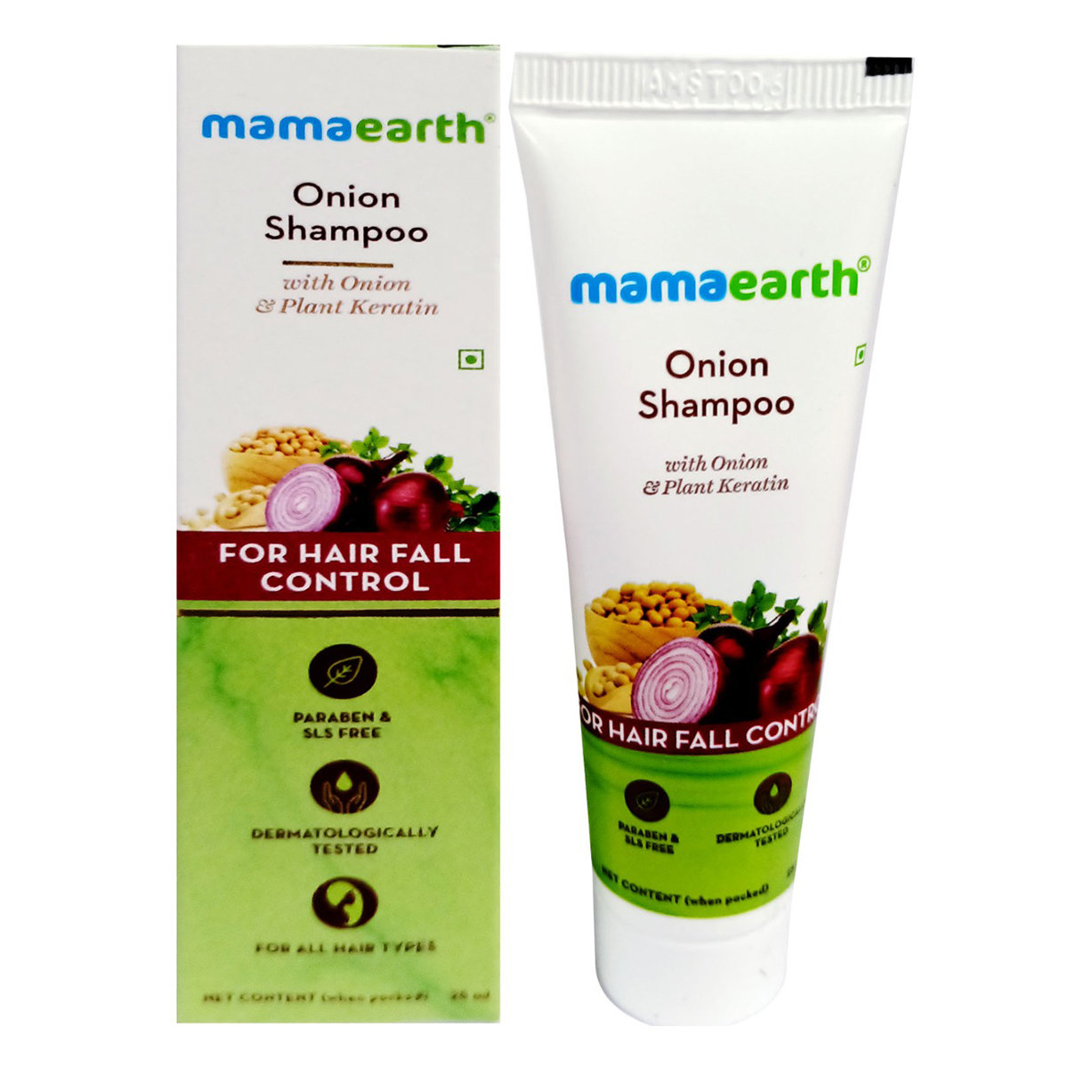 Mamaearth Onion Shampoo For Hair Fall Control, 25 ml, Pack of 1 Mamaearth Onion Shampoo For Hair Fall Control, 25 ml, Pack of 1