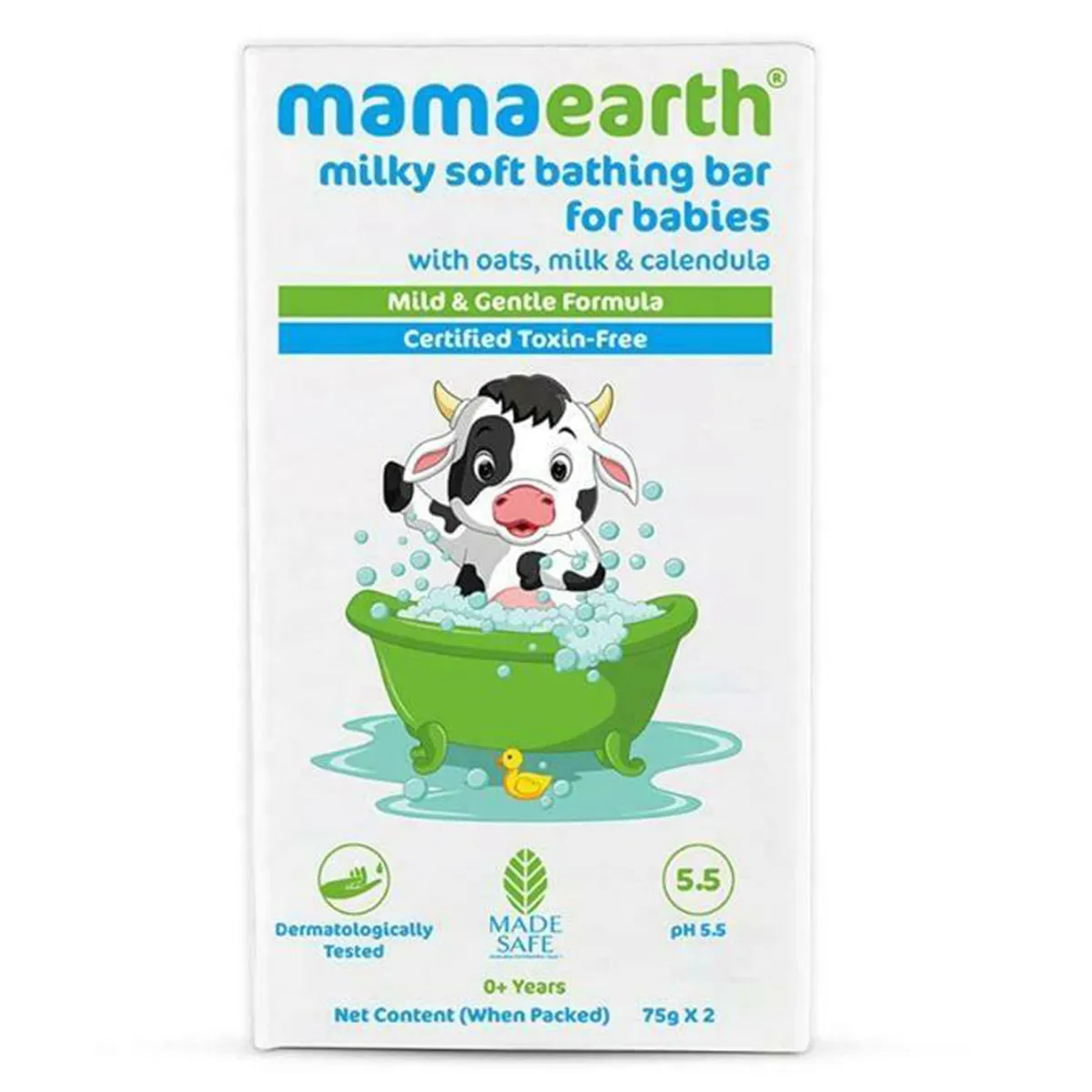 Buy Mamaearth Milky Soft Babies Bathing Bar 0+ Years, 150 gm (2 x