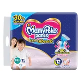 MamyPoko Extra Absorb Diaper Pants XXL, 15 Count, Pack of 1