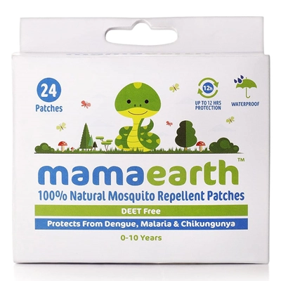 Mamaearth Natural Mosquito Repellent Patches for Baby, 24 Count, Pack of 1