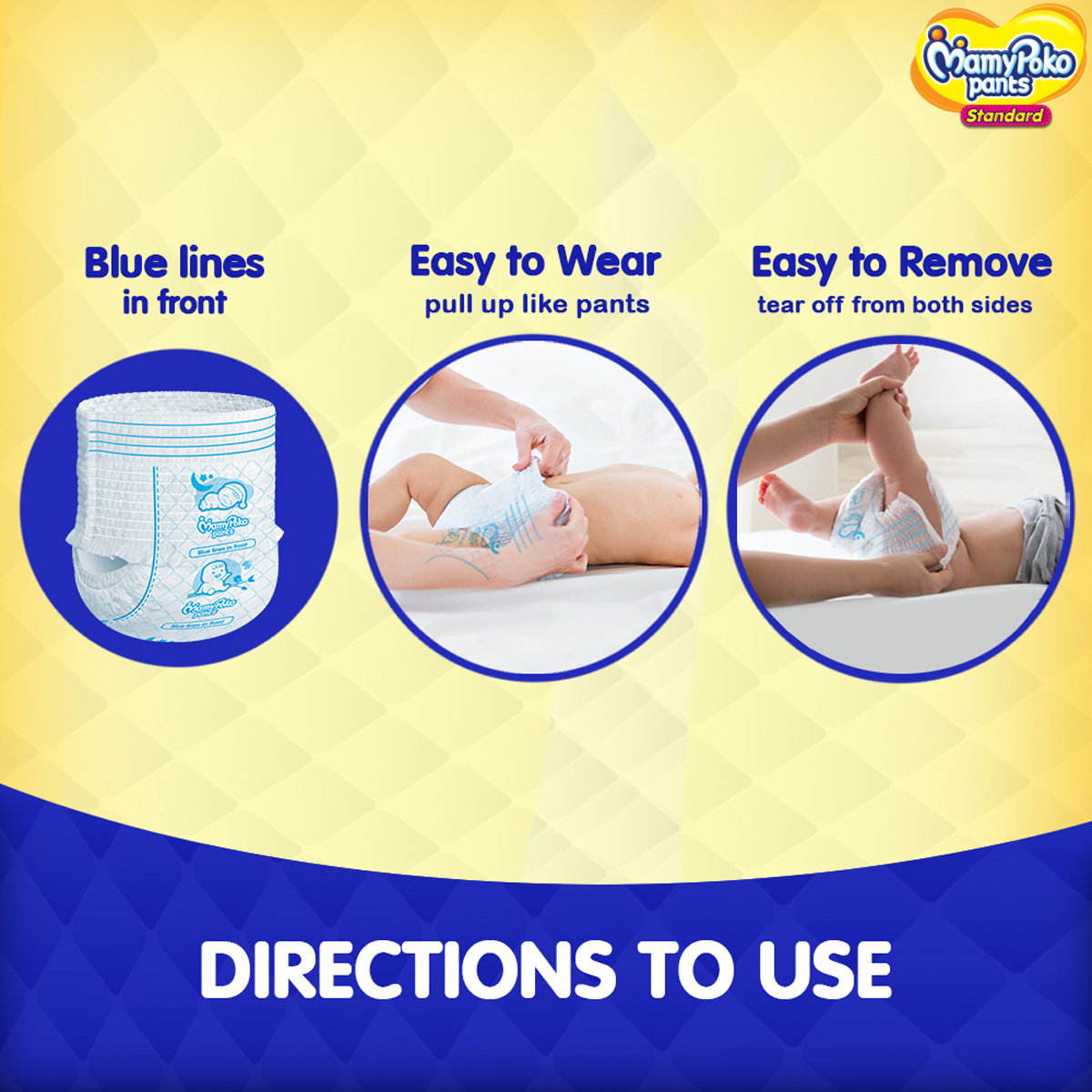 MamyPoko All Night Absorb Diaper Pants Medium, 32 Count, Pack of 1 MamyPoko All Night Absorb Diaper Pants Medium, 32 Count, Pack of 1