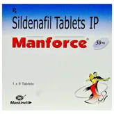 Manforce 50 Tablet 9's, Pack of 9 TABLETS