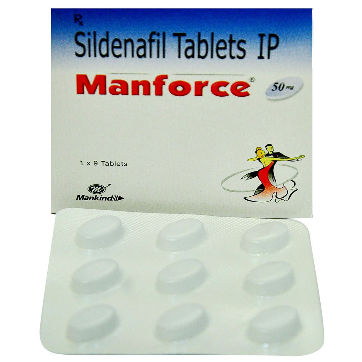 Manforce 50 Tablet 9's, Pack of 9 TABLETS