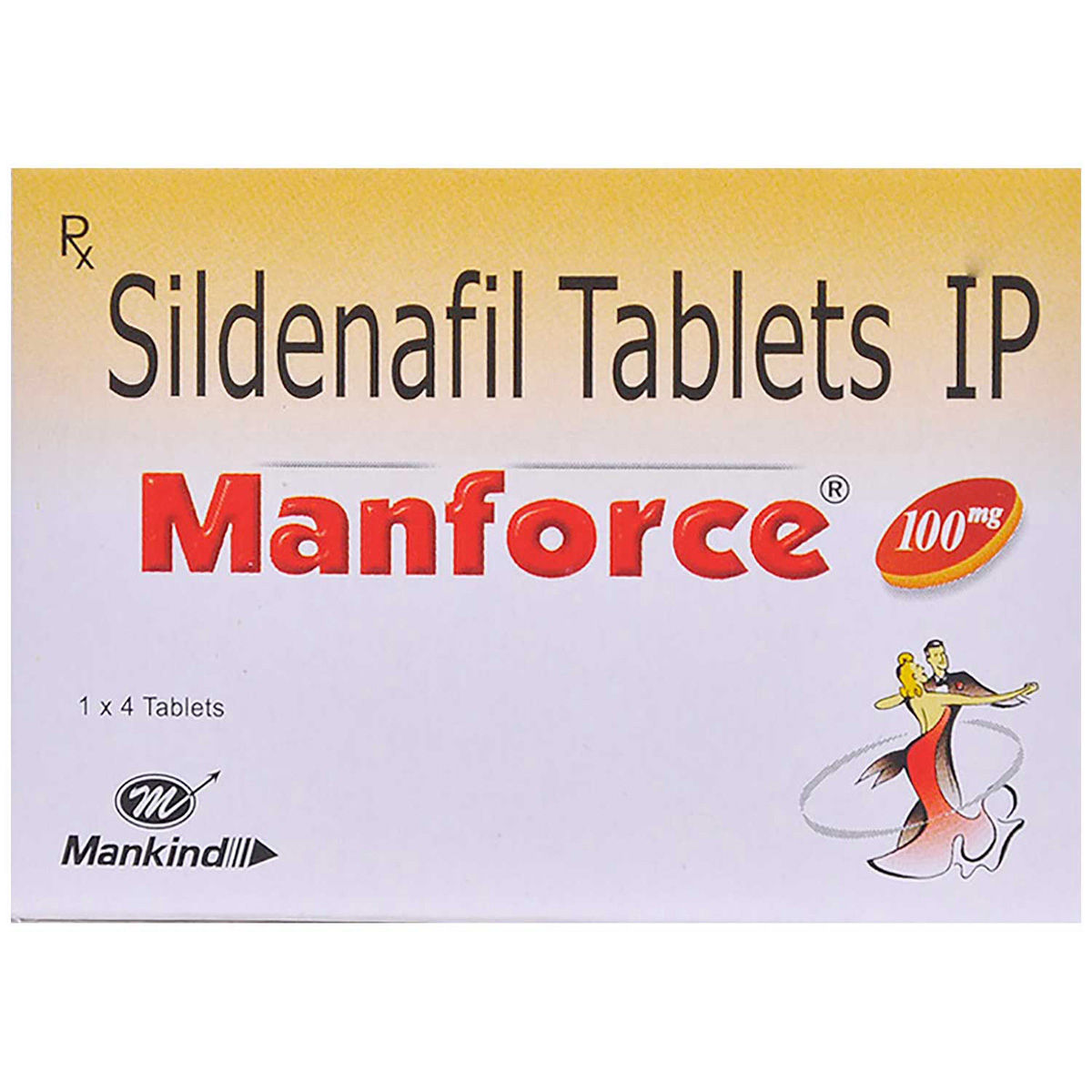 Buy Manforce 100 mg Tablet 4's Online