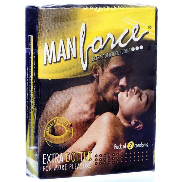 Manforce Banana Flavour Condoms, 3 Count