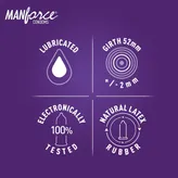 Manforce 3 in One Black Grapes Flavour Condoms, 10 Count, Pack of 1