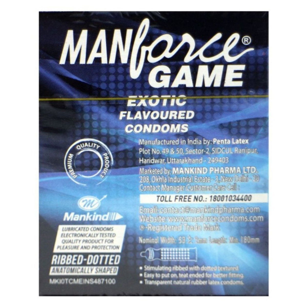 Manforce Game Exotic Flavoured Condoms, 3 Count, Pack of 1 Manforce Game Exotic Flavoured Condoms, 3 Count, Pack of 1