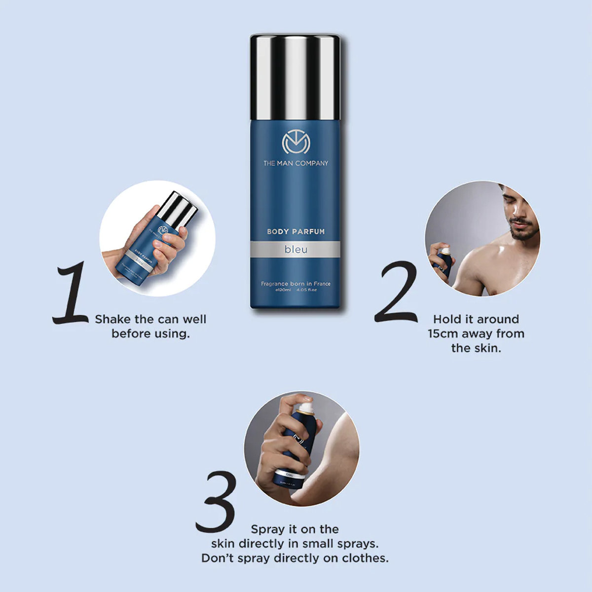 The Man Company Bleu Body Perfume, 120 ml, Pack of 1 The Man Company Bleu Body Perfume, 120 ml, Pack of 1