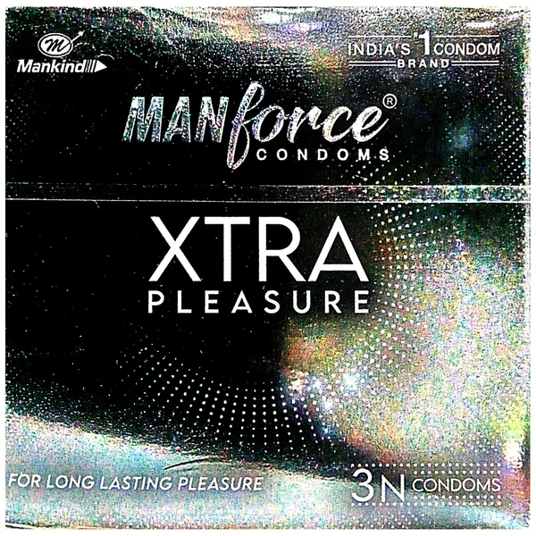 Manforce Xtra Pleasure Condoms, 3 Count