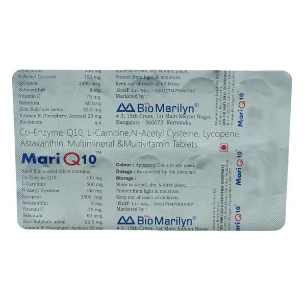 Mari Q 10 mg Tablet 10's