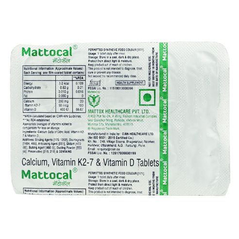 Buy Mattocal Tablet 10's Online