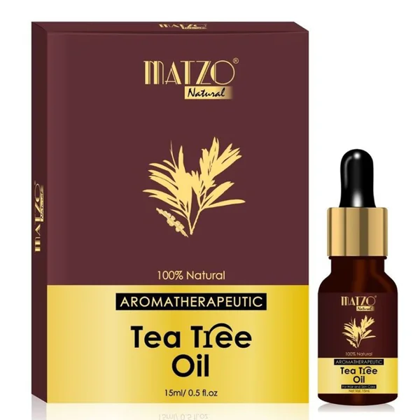 Matzo Aromatherapeutic Tea Tree Oil 15 ml | 100% Natural | For Men &amp; Women, Pack of 1