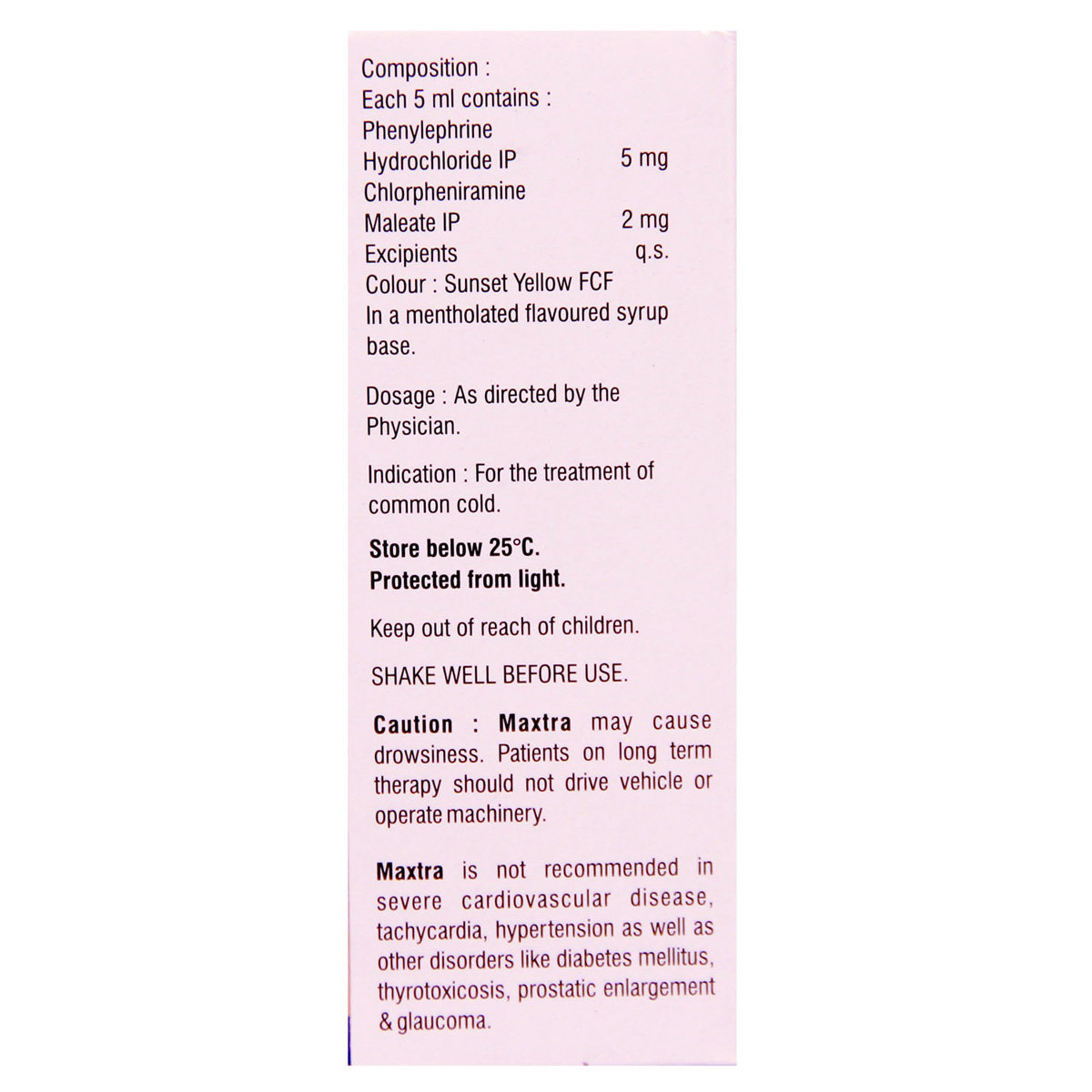 Maxtra Syrup 60 ml, Pack of 1 Maxtra Syrup 60 ml, Pack of 1