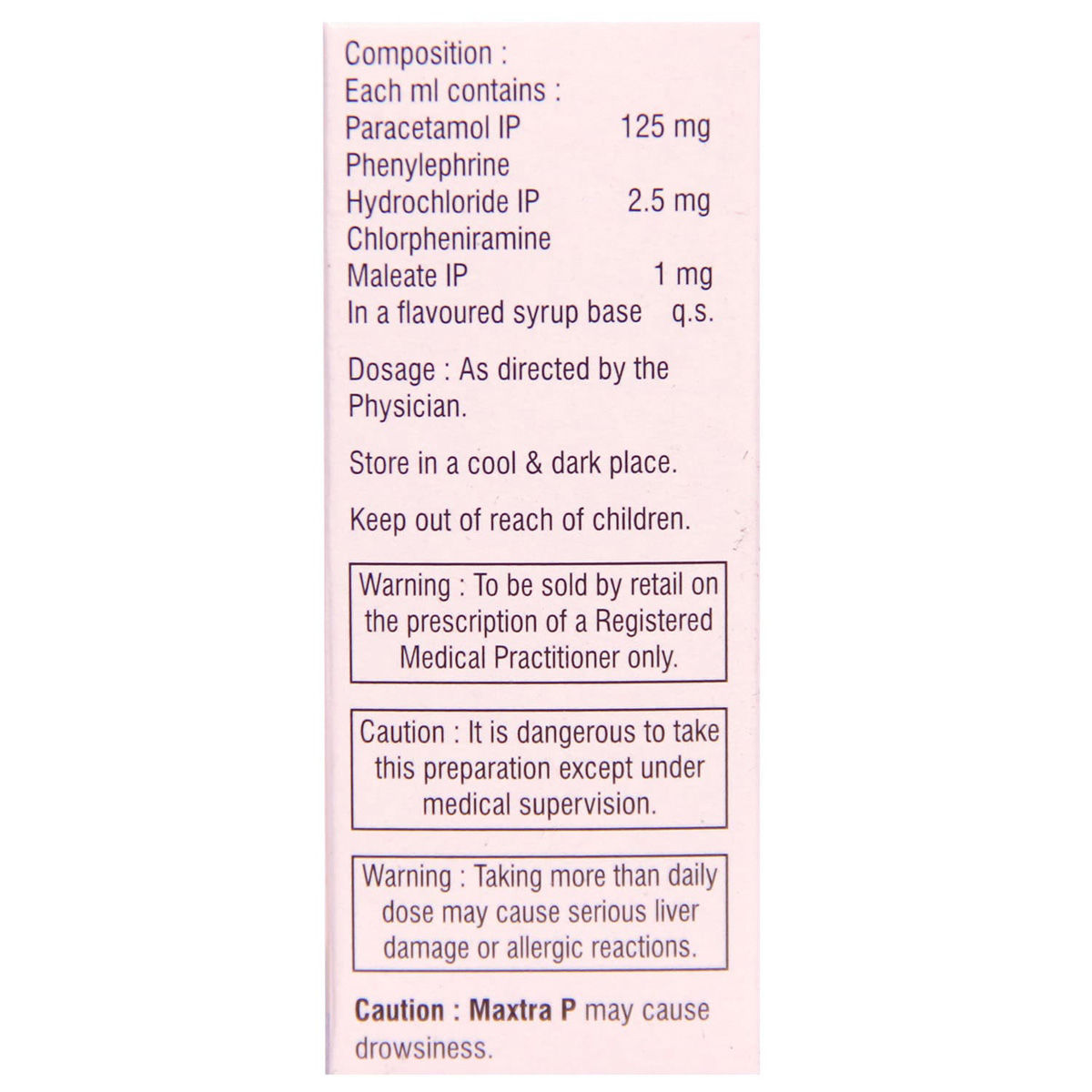 Maxtra P Oral Drops 15 ml, Pack of 1 ORAL DROPS
