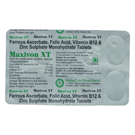 Maxivon XT Tablet 10's