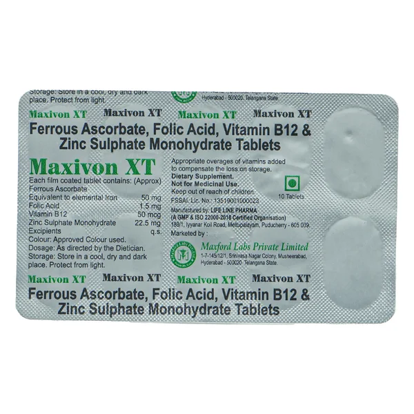 Maxivon XT Tablet 10's, Pack of 10 TabletS