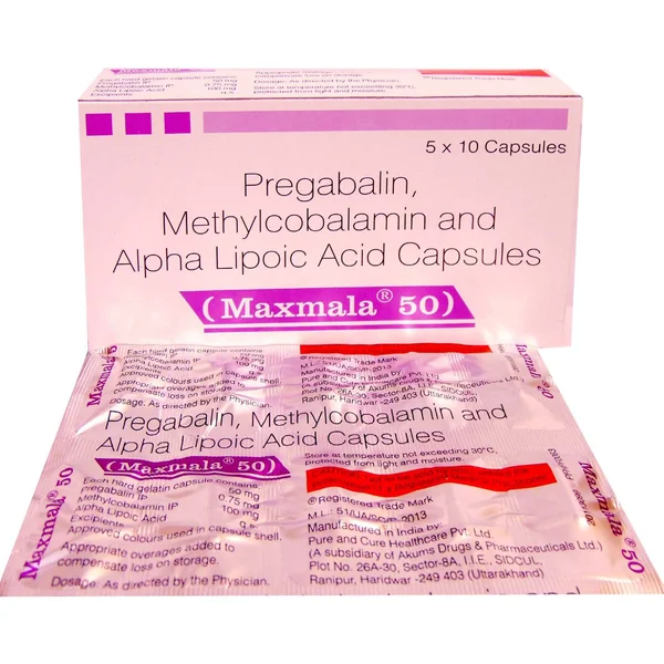 Maxmala 50 Capsule 10's, Pack of 10