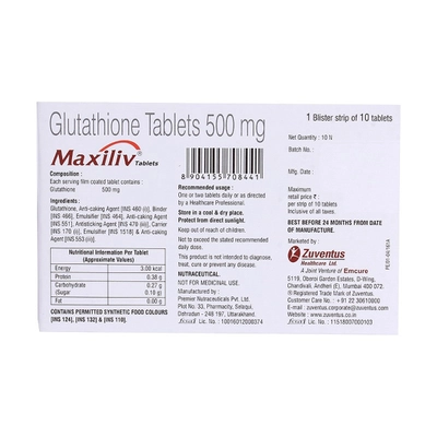 Maxiliv Tablet 10's, Pack of 10 TABLETS