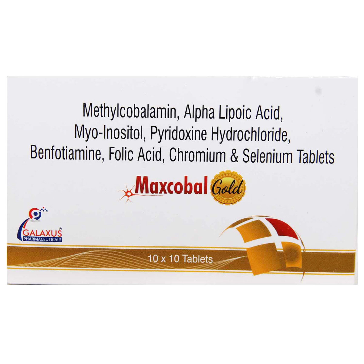 Maxcobal Gold Tablet 10's, Pack of 10 Maxcobal Gold Tablet 10's, Pack of 10