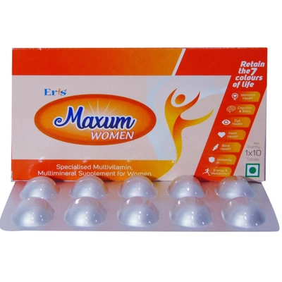 Maxum Women Tablet 10's, Pack of 10